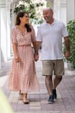 I wore this to our family photoshoot! It's so comfortable, hides every imperfection but still makes you look beautiful and sexy! It is lightweight, and the color is exactly as pictured! - Karen R.