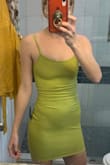 Ok so I love this dress, however due to this bodycon being so thick, it doesn't stretch much. Normally XS fits me like a dream- could have gone a size up in this sink wasn't so squished in. I'm not blessed with many curves and XS suffocated the ones I had. Still keeping because I love it! - Rachel D.
