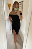 I bought this dress for my work holiday party and I'm so excited to wear it! The zipper is a little hard to pull up 'cause it gets caught on the fabric, but other than that it fits like a glove. Also, the material is pretty thick so I don't need to wear a bra! - Amy K.