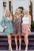 Cute dress - ordered a M because the S is always a bit too short. Loose on the top but wore a bandeau underneath! - Jamie M.