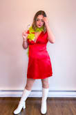 I absolutely loved this! I wore it to the Harry styles concert and it was so cute! The fabric was super good quality and the dress fit me like a glove! - Cassidy B.