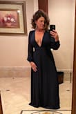 I never write reviews and I was very nervous about buying this dress. I also never go out without a bra on and have had no luck in the past with the pastie ones! Let me just tell you, a set of bunny ear pasties and some "boob tape" (ok maybe quite a bit of tape) and I was never happier with a dress. I got a ton of compliments and loved the fit. The dress is made so well and is unbelievably comfortable. I'm seriously considering ordering the other color just in case I need a special occasion dress again!! The only flaw was I ordered last minute (it did come the next day) but I had no time to hem the length and I'm short! Lol - Brandie G.
