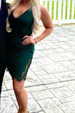I wore this to a spring wedding. The lace details are so pretty. - Nicole M.