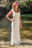 This dress was beautiful. It was very tight at the bust so I ordered a size up (I'm usually a small in Lulus dresses). I still had it altered to let a little more out at the chest and had it hemmed. Everyone I encountered loved the dress! - Ashley N.