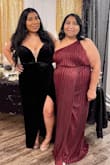 This is very beautiful! At 1st I bought a large and had to exchange Bc it was too big. Absolutely stunning dress on. Buy it! My mom pictured also bought her dress from Lulus - Christina