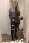 Love this top! The fabric is soft and comfortable. I'm in between sizes so sized up to a Medium and it fits great! I also suggest sizing up for length if you want to tuck the top into bottoms. Overall, I'm glad I coped with this! - Olivia P.