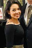 This top is very cute and comfortable, the fabric is a little bit sheer, I used a black  slip under  and problem solve. - Karen J.
