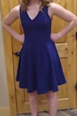 On the quest for a dress that both dad and daughter could agree on and this was IT! What we like about it: Super comfortable, nice thick fabric, flattering for curvy girls, decent length, reasonable price. Happy with the decision to buy this dress! - Julianne M.