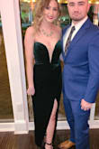Very comfortable. I was worried about strapless falling down while dancing but the dress stayed up the whole time! I got lots of compliments and it fit like a glove. The dress fits true to size. - Amanda L.