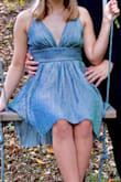 I wore this to homecoming and loved it. I was worried it might be itchy with the glitter but it is not. - Jamie F.