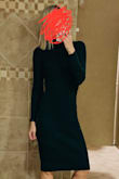 This dress is so comfortable! It is hard to find sweater dresses that can be worn in a workplace setting that don't need to be paired with leggings because the length is a bit borderline with appropriateness. It is also hard for me to find this kind of option because I am 5'10 & always wear heels!!
This can be worn with short booties, strappy heels, or pumps. Easy going from work to play with the change of shoes! - Laura S.