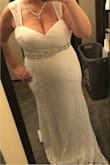 This will be my wedding dress in February 2022. I tried on many dresses from other sites and they were not a good fit. This dress fit perfectly and felt great. I will need to have it brought up a few inches but other than that it's a perfect fit. I added a belt for more sparkle. - Nichole P.