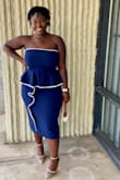 Originally bought these for a wedding but I wasn't working the wedding and didn't take many pics. The one attached is from church. It does fit a little tight but it works and looks amazing! - Akua S.