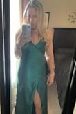 I don't usually buy long dresses, but this one looked stunning so I tried it. I've never gotten so many compliments on a dress. The color was gorgeous, and the material was soft and comfortable. The only downside I'd say is that it's very long and I didn't have time to get it hemmed. With 3-4" heels it was good though. I'm obsessed! - Stacey S.