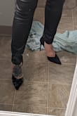 These shoes are seriously sexy but do not underestimate that stiletto pump! These shoes are not for high heel beginners. Professionals only. - Dalana Q.