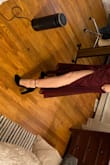 I'm a bridesmaid and we needed black shoes for a winter wedding. I wanted something closed toe with height but not to thin or chunky. This is perfect and I love the gold accent on the heels. I haven't worn them to the wedding yet but the feel comfy. I have feet more on the wider side and I don't feel like my feet are coming out the sides which is nice. - Shannon C.