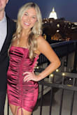 I wore this dress to my sorority formal and it was gorgeous! The color was stunning and the material was really nice & comfortable. - Brynn C.