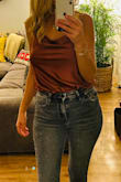 Absolutely in love with this shirt and color. It fits perfectly! - Viktoriya M.