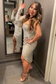 Wore this dress to my company Christmas Party, I was a little nervous it would be too much to wear at a work event but omgoodness it was so stunning! To say the least this dress is so beautiful and definitely an eye catcher! I got so many compliments. - Lizbeth P.