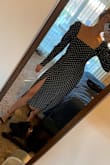 This dress is everything. Very sophisticated but also sexy with the fitted waist and slit. Wearing to winter wedding! Love everything about it. - Rylee C.
