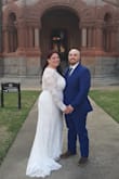 We planned on full-out eloping, which quickly turned into me wanting an actual wedding dress. I went to David's Bridal and bought a dress online. I tried on my sister's old DB size 24 dress, to help determine what size to order. Way too big. Returned for full credit within their 7-day policy. Repurchased the same dress in a 22, with basically no difference in size on my torso, but I was willing to work with it. I loved the dress, but not the fit. TWO DAYS BEFORE OUR WEDDING, I checked out Lulus and purchased this beauty! And ultimately chose it as my wedding dress. Now I have a $600 DB, unaltered, dress to try and sell and a gorgeous Lululs dress for $120 that fit like a glove and I felt amazing in. Thank you Lulus!!! - Samantha M.