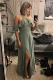 Wore it to my best friend's wedding and I was so happy with it! Perfect fit and high quality! It's a bit long so wear high heels ladies! - Haley S.