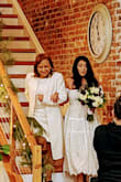 Exactly the kind of dress I wanted =
 the cut in the front was perfect. I'm very short so i didn't want a train type of dress. - Marilyn G.