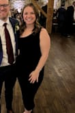 Purchased this dress for a wedding - it was perfect! Great size with a little bit of stretch. Was able to get down on the dance floor with ease.  Was a little nervous about a nip slip on the side without the sleeve, but no slippage occurred! Highly recommend this dress! - Caitlin