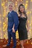 This dress is so classy. It has a stretchy material, very comfy. Good length. Love it so much!! - Claire S.