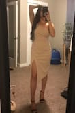 I ordered a medium. It was just a little big but Im sure a small would have been to tight.  I had to use fashion tape on one side to keep it up and it work great. - Amalyn H.