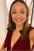 This dress is very flattering and comfortable. I only had to get it hemmed a bit at the bottom since I was not wearing heels. The color is a perfect oxblood/burgundy for the fall/winter events! Received many compliments! - Jennifer P.