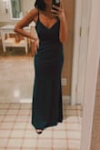This dress was *perfect* for a late fall wedding!  Fit so well and the material was thick and didn't feel cheaply made. Was easily dressed up for a black tie wedding. Got so many compliments on the dress! - Sarah V.