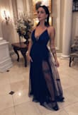Absolutely loved this dress!!!! Wore it to a wedding & received so many compliments. I ordered a small (usually a medium) but wanted it to fit *just* right - and it did! Definitely needs a good hemming on the bottom, even with heels I was slightly stepping on it. Going to be wearing this again but hemmed! - Nicole C.