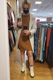 Love this dress! I'm normally not thrilled with how loose sweater dresses look on me but the back is a really nice touch and definitely not too potato sack-y. Also super comfy and true to size and color. - Rachel B.