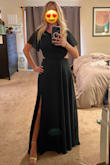 I originally bought in a small which fit my waist perfectly but was way too small to zip up the top. Returned for a medium which fit great up top and a little loose at the waist. Nothing I couldn't live with. I had to have it hemmed. - Ashley A.