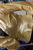 Great flashy sparkle, fabulous draping, form-fitting design. Perfect for a date night or new year party. It was surprisingly comfortable for the sparkly fabric. - Rizwana R.