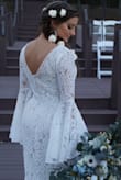 After months of bridal shopping, a friend introduced me to Lulus and I fell in love with the sleeves and tight fit of this dress. I did end up getting it taken in on the waist and adding a sewn-in bra for extra support but after all it was the most perfect wedding dress I could have found! Ever the lace was perfect! - Destiny B.