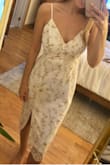 Fits true to size. I ordered my usual size and it fits well. It's cute! - Brigitte L.