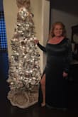 This dress was perfection! I am short so I had to have it hemmed and it was a tiny bit loose in the arms but I would not have sized down because of the chest and waist areas. Tons of compliments!!! - Beth B.