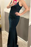I ordered a M & L, ended up going with the medium as it hugged me a gave me an hourglass shape but really could have worn either. Got SO many compliments, it is such a great color. Had to get it tailored a little shorter. - Anna C.