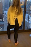 Love this sweater! Thought the open back would be too much exposure, but it's not. Still classy and tasteful with a nice bandeau under it! - Amanda S.