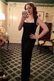 Wore this to my work's holiday party and got so many compliments. My photo also got a lot of likes and positive comments on Instagram and Facebook.
It does run long though. I wore 3 inch heels and had to hem then a couple inches so be warned that if you're not tall, you'll need them taken up. - Alyssa S.