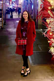 I've worn this dress to a few holiday functions -- the sparkles are perfect for the festivities! It's very comfortable and the details are incredible! I normally wear a Small, but the Medium fits me even better. - Andrea V.