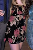 I'm usually between a medium and a large, but the large was out of stock so I went with a medium and it worked out! The dress fits slightly tight around my rib cage, but it was still comfortable to wear all night (I also just think I have a big rib cage). The fabric was comfortable and the length was good on me (hit me a little above mid-thigh at 5'5"). The back is slightly low but you can make a strapless bra work if you need to (but it would also be fine without one if you're comfortable with that). I liked the adjustable straps and can't wait to wear it again! - Hailey W.