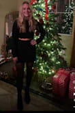 I wore it to my high school winter semi formal and it was perfect. I'm five 3 1/2 and I ordered an extra small. I wore it with textured tights and a pair of booties - Casey C.