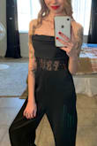I was skeptical at first since it didn't have any reviews but took a chance and am glad I did! Wore to my husband's military ball and it was perfect! Got a lot of compliments throughout the night. I would recommend if you are a smaller bust size like myself to get a great push-up bra or get the top portion tailored in some. Without having a larger chest size to hold the somewhat heavy garment up I did have to deal with constantly pulling it up which is never fun but still really satisfied with this purchase! - Paige H.