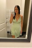 This dress was perfect for a cocktail attire occasion. The asymmetric finish was a perfect touch. The cut around the chest is a bit revealing, I'd recommend safety pinning it. Overall, great fit! - Kailee S.