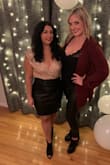 The top was amazing with a leather skirt or pants. I had to return the medium for the small since it just falls right down. Even the small I needed to tape on or it would just open up and fall down. So not practical for a lot of movement but it looked pretty. - Renee M.