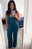 This fit like a glove. This was a medium. Stretchy and comfortable! Color is more teal than emerald green. Very very long for a short girl. So will require hemming. - Renee M.