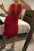 I was really pleased with the quality and fit of this dress! Being bustier, I didn't know if it would be a disaster but my girls were supported enough and I used a little fashion tape for extra security. I'm short so I opted to get an inch or two off the bottom hem. Other than that, fit like a glove. - Cristina V.